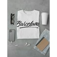 thumbnail image 3 of Barcelona Spain Ink Calligraphy Tee Men's -Image by Shutterstock, 3 of 4