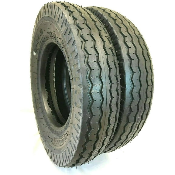 2 (Two) 8-14.5 St New Trailer Tire 14 Ply Heavy Duty Tubeless 14 Ply 8x14.5