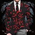 thumbnail image 2 of Veste de Costume Imprimée Halloween pour Hommes pour Fête Sommeil Décontracté Confortable Léger Tenue Formelle, 2 of 3
