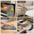 thumbnail image 5 of 2 Pcs Pioneer Flower Floral Print Pattern Kitchen Towels, Funny Microfiber Dish Towel Set, 18" X 26" Tea Towels, 5 of 6