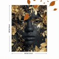 thumbnail image 3 of UXIEQU Black and Gold Face Canvas Wall Art Print 15.75x11.81 Inches, 3 of 8