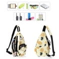 thumbnail image 5 of HAWEE Gym Backpack for Women Cute Sling Bags Water Repellent, Pineapple, 5 of 7