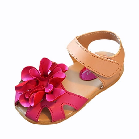 

Infant Kids Girls Flowers Shoes Sandals Princess Shoes Sandals Dancing Shoes