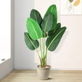 thumbnail image 2 of 48" Artificial Tree Bird of Paradise Artificial Plant Faux Plant for Home Decor Indoor Outdoor Office (Artificial Tree 0907), 2 of 7