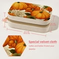 thumbnail image 5 of Thanksgiving Pumpkin Velvet Portable Decorative Box with Removable Compartment - Storage Box, Display Case, and Earring Holder - Ideal Gift, 5 of 7