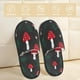 thumbnail image 2 of Balery Amanita Mushroom Pantuflas de Casa de Felpa Silenciosas con Diseño Estampado, Zapatillas Cómodas Antideslizantes de Algodón para Interior-Large, 2 of 8