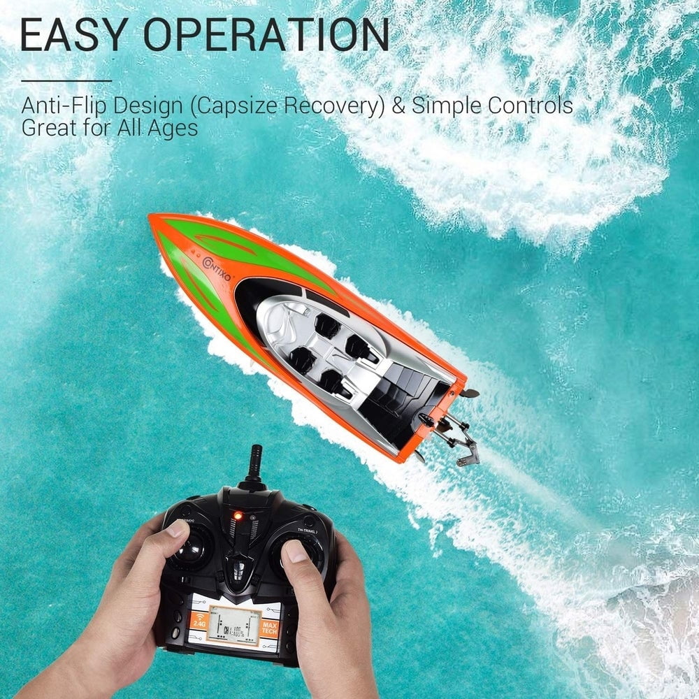 Details about   Contixo T2 RC Remote Control Racing Sport Boat SpeedboatSwimming Pool Toy