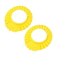 thumbnail image 2 of 2Pcs Baby Shower Shampoo Cap Waterproof Adjustable Shield Ear Eye Protection Hat Yellow Plastic, 2 of 6
