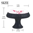 thumbnail image 4 of 4 Pcs Geometric Love Hearts Knobs for Kitchen Cabinet Cupboard Dresser Bookcase Drawer Pulls Handles Round Home Decor, 4 of 7