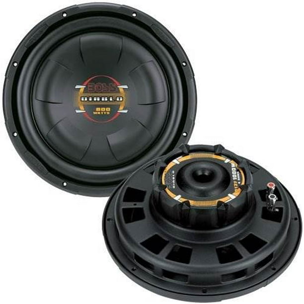 2) BOSS D10F 10" 1600W Shallow Slim Car Audio Subwoofers Power Subs