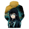 thumbnail image 2 of Hot Anime Demon Slayer Hoodie Men Women Unisex Sweatshirts Hooded Casual Boys Girls New Print Kimetsu no Yaiba Pullover, 2 of 4