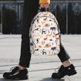 thumbnail image 2 of Lukts South American Animals Pattern 15 Inch Student Backpack, Waterproof Laptop Backpack with Adjustable Shoulder Straps, Lightweight Travel, Campus Backpack, Unisex, 2 of 6