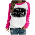 thumbnail image 2 of 2023 Mode Femmes Sweatshirt 50% de Réduction sur l'Autorisation Imprimé T-shirt Long Manches Blouse Col Rond Casual Tops Sweatshirt, 2 of 5
