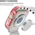 thumbnail image 2 of 2 Pack Hard PC Case Built in Tempered Glass Compatible with 49mm Apple Watch Ultra 3 2025 / 2 (2024)/ Ultra, Protective Case with Screen Protector for iWatch, Shockproof Cover, 1 Pink + 1 Transparent, 2 of 7