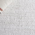 thumbnail image 6 of SAFAVIEH Rumi Barrett Striped Polyester Shag Runner Rug, Ivory/Light Beige, 2'2" x 8', 6 of 7