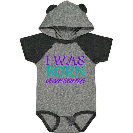 

Inktastic I Was Born Awesome Gift Baby Boy or Baby Girl Bodysuit