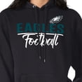 thumbnail image 3 of Women's G-III 4Her by Carl Banks  Black Philadelphia Eagles Graphic Fleece Pullover Hoodie, 3 of 3