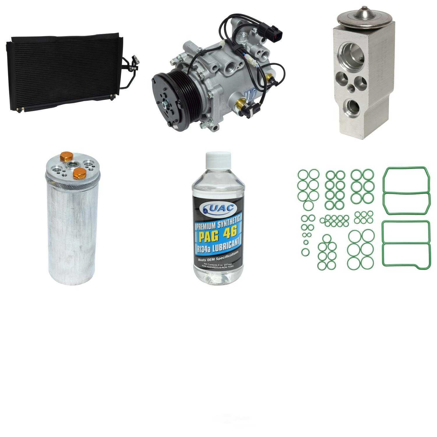 A/C Compressor and Component Kit -- Compressor-Condenser Replacement Kit Fits select: 2001 MITSUBISHI GALANT ES/GTZ, 2003 MITSUBISHI GALANT ES/LS/GTZ