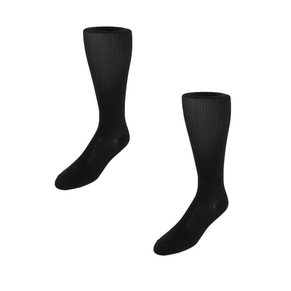 Jefferies Socks Firm Support Over the Calf Compression Dress Socks (Pack of 2)