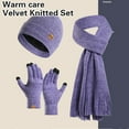 thumbnail image 4 of ZPAQI Knitted Winter Hat Scarf Gloves Suit Women Warm Hat Comfortable Unique Hat, 4 of 20