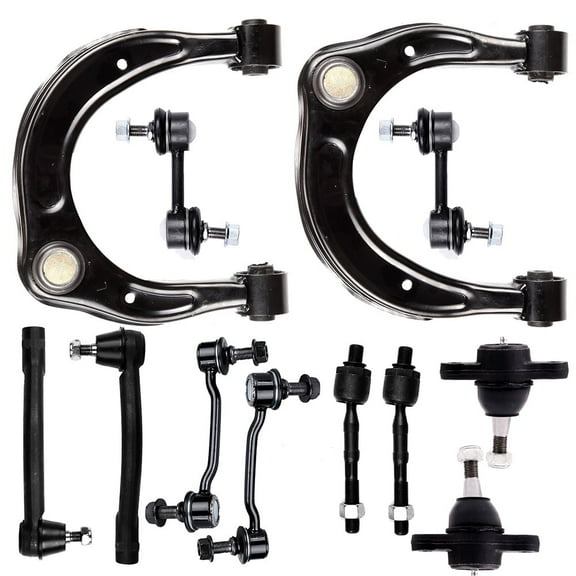 ECCPP - 12PC Upper Control Arm and Ball Joint Lower Ball Joint Tie Rod End Sway Bar End Link - Compatible with 2009-2010 for Hyundai Sonata 2008-2011 for Hyundai Azera Suspension Kit