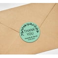 thumbnail image 2 of Darling Souvenir Round 45 Pcs Spring Vines Thank You Stickers Personalized Bride Groom Names And Date Envelope Seals-MInt, 2 of 3