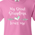 thumbnail image 4 of Inktastic My Great Grandma Loves Me- Heart Great Grandchild Youth T-Shirt, 4 of 5