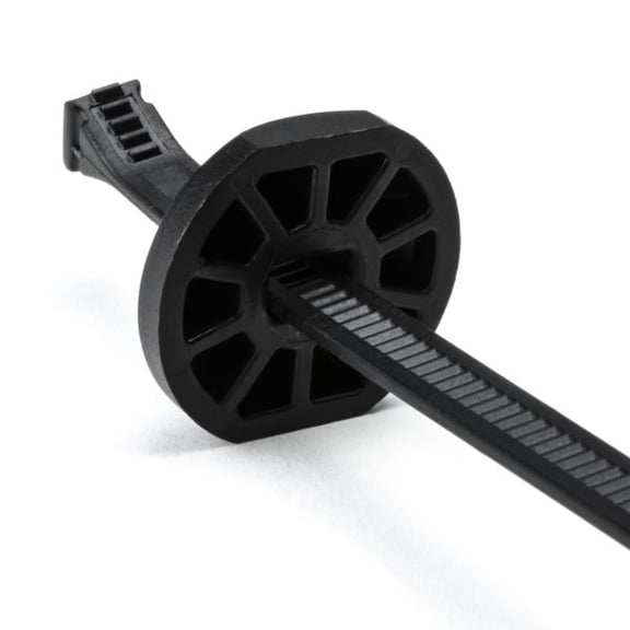 Button Head Cble Tie 9.6in L 2.6in Max Bun. Dia 105lb PA66HIRHSUV Blck (50EA)