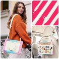 thumbnail image 6 of Case for iPad 6th/5th Gen (2018 2017)/iPad Air 2/iPad Pro 9.7 inch, 360 Rotating Stand Handle Shoulder Strap Heavy Duty Shockproof Cover, Rainbow Pink, 6 of 7