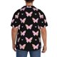 thumbnail image 3 of Balery Gradient Butterfly Camisa Casual de Manga Corta con Botones para Hombre, Texturizada, Estilo Cubano, para Playa, Verano-Medium, 3 of 5