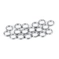 thumbnail image 2 of Aparejos de Pesca Fugacal Anillos Divididos de Acero Inoxidable 50 uds/100 uds Plata, 2 of 2