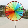 thumbnail image 5 of JWQFBC DIY Sunflower Windmill Pinwheel Wind Chime Flower Decoration Toy - Rainbow, 5 of 9