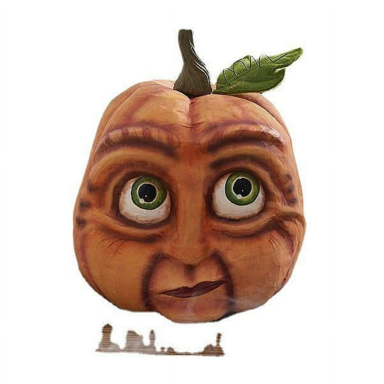 Expressive Big Eye Pumpkin deals Man Statue Ornament for Halloween Party