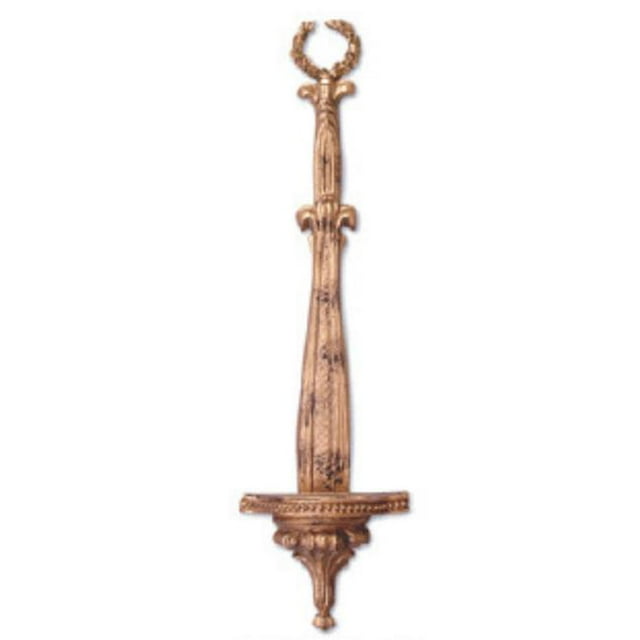 Hickory Manor House 6773 AG Wreath Plate Holder - Antique Gold