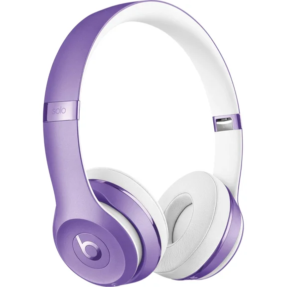 Restored Beats Solo 3 Wireless On-Ear Headphones - Ultra Violet MP132LL/A - Headphones Only