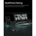 thumbnail image 6 of OpenComm2 UC 2025 Upgrade - Open-Ear Wireless Computer Headset with Boom Mic - Bone Conduction Bluetooth Stereo Headphones - USB-C Compatible with PC and Mac - Zoom Certified - with Bookmark, Black, 6 of 10