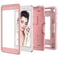 thumbnail image 3 of SOATUTO For Moxee 8 inch 2020 Model Tablet Case , Heavy Duty Drop Proof and Shock Resistant Rugged Hybrid Kids Friendly Cover Built-in Stand For Moxee 8 2020 Model MT-T800 Tablet - Rose Gold, 3 of 7
