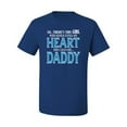 thumbnail image 2 of Girl Stole My Heart She Calls Me Daddy Daughter Girl Dad Father Gift | Mens Father's Day T-Shirt, Royal, 3XL, 2 of 4