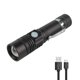 thumbnail image 1 of linterna LED recargable por USB, linterna de 600 lúmenes, resistente al agua IP65, 4 modos de iluminación, linterna con zoom para el hogar, camping, senderismo, emergencia (batería incluida). ACTIVE Biensenido a ACTIVE, 1 of 3