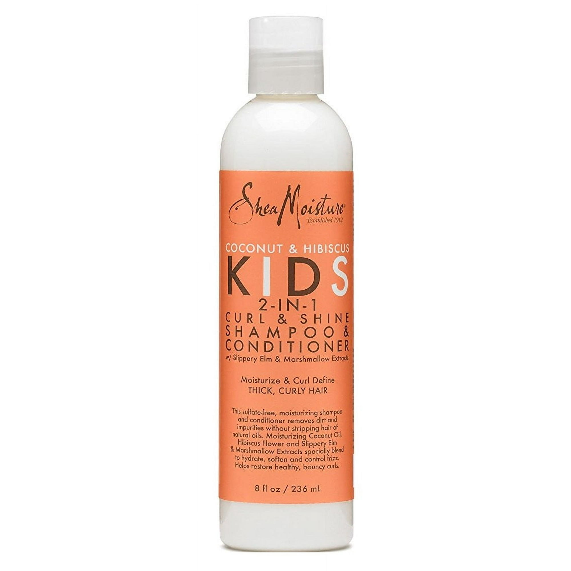 Shea Moisture Kids Shampoo 2-In-1 Coconut & Hibiscus 8oz (Pack of 2)