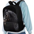 thumbnail image 4 of HUIACONG Black Stallion Backpack for Middle School Girls Large Capacity Breathable Padded Straps for Boys Girls Elementary High School Daily Use, 4 of 6
