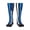 1 Black, variant on Women's Knee High Socks Thin Blue Line America Flag Outdoor Casual Tube Socks