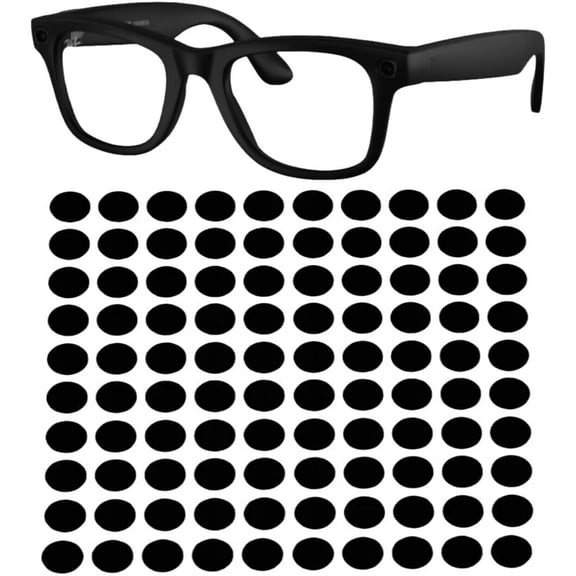 Tutuviw 100 Pcs Blackout Stickers 5mm Round Led Light Blocking Stickers for Electronics Sleep Light Adjustment Vinyl Stickers LED Light Cover Privacy Stickers Low Tack and Easy to Remove, Black