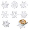 thumbnail image 4 of CREATITOY 6 Pcs Winter Party Decorative Coasters - Tabletop Decor for Winter Party, Home Dining Room, Coffee Table, 4 of 4