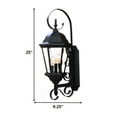 thumbnail image 3 of New Orleans 3-Light Matte Black Wall Light, 3 of 6
