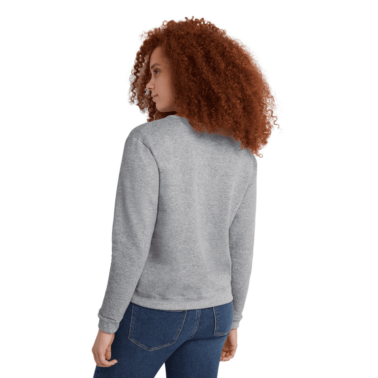Hanes EcoSmart Women's Midweight Fleece Sweatshirt, V-Notch Hanes EcoSmart Women's Midweight Fleece Sweatshirt, V-Notch
