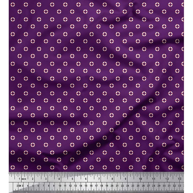 Soimoi Toile de Coton Petit Tissu Imprimé par Yard 56 Pouces de Large