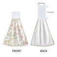 thumbnail image 3 of Yayeee Kitchen Hanging Hand Towels Set of 2 with Loop Bathroom Absorbent Tie Towel, Small Floral Pattern, 3 of 7