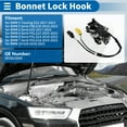 thumbnail image 4 of Unique Bargains Hood Latch Assembly for BMW 5 Touring G31 2017-2023 Engine Hood Latch Lock Release No.51237347410 1 Pcs, 4 of 7
