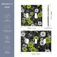 thumbnail image 2 of Yayeee Toggle Light Switch Wall Plate 3-Gang 6.37"x4.48" Decorative Outlet Cover, White Flower Pattern, 2 of 7